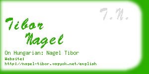 tibor nagel business card